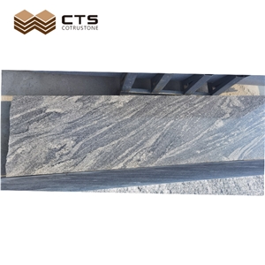 Grey Silver China Juparana Granite Tiles Nice Pattern